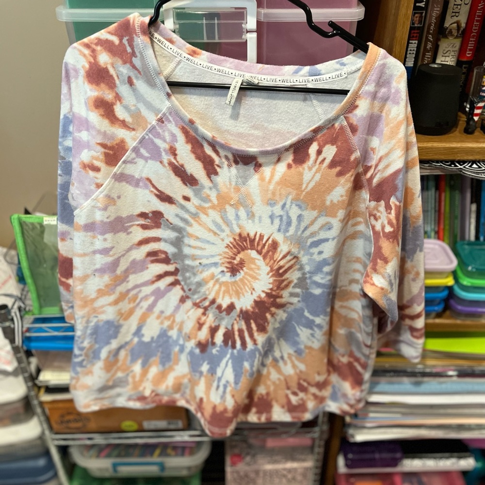Rustic Tye dye pattern sweatshirt